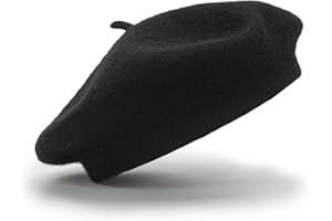 MUGANYI Classic French Beret Hat for Kids - Elegent Wool Beret for Girls Party Romantic French Themed Fancy Dress 2-10 Years