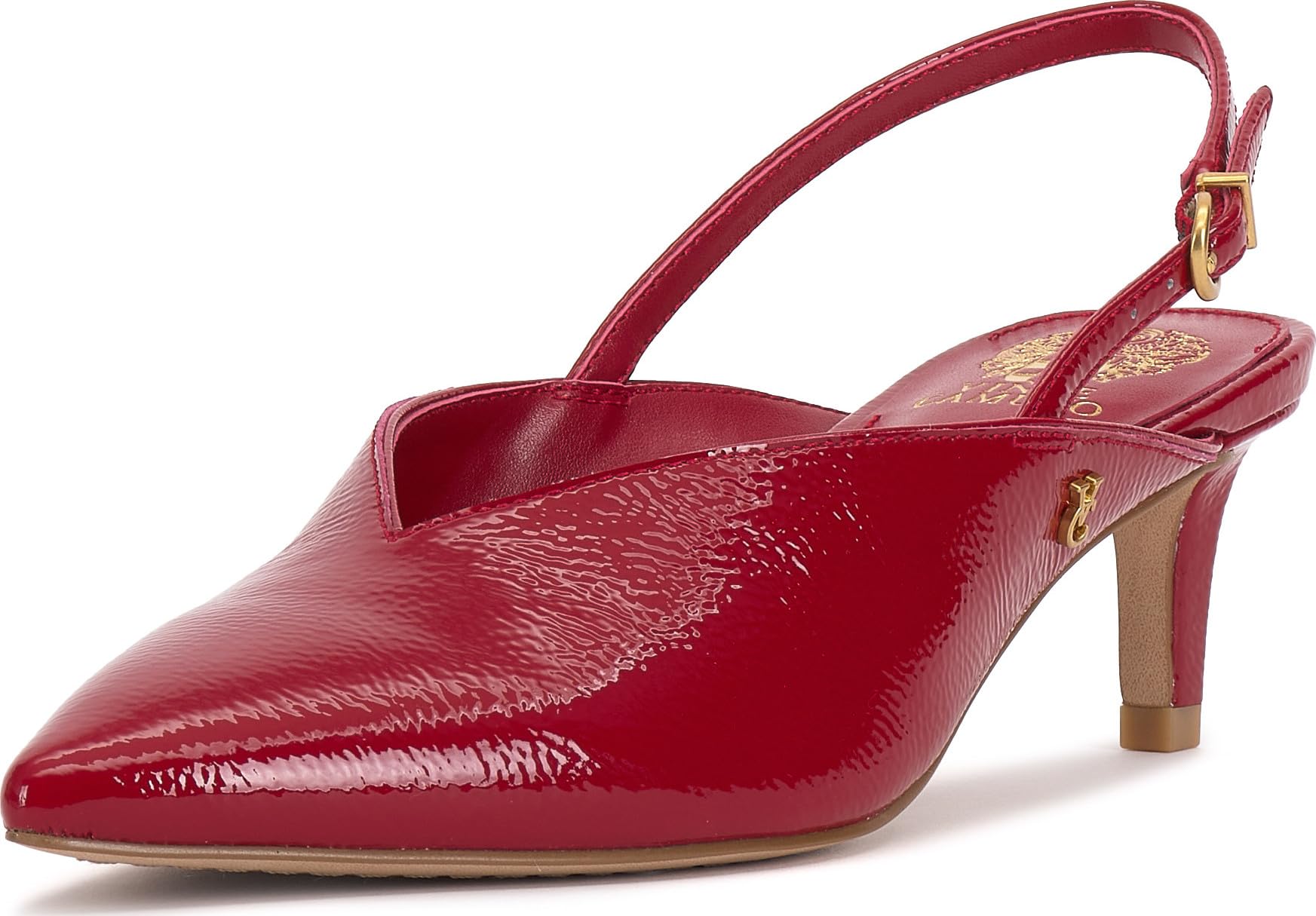 Vince Camuto Women's Kylien Pump, Flame Patent, 8.5