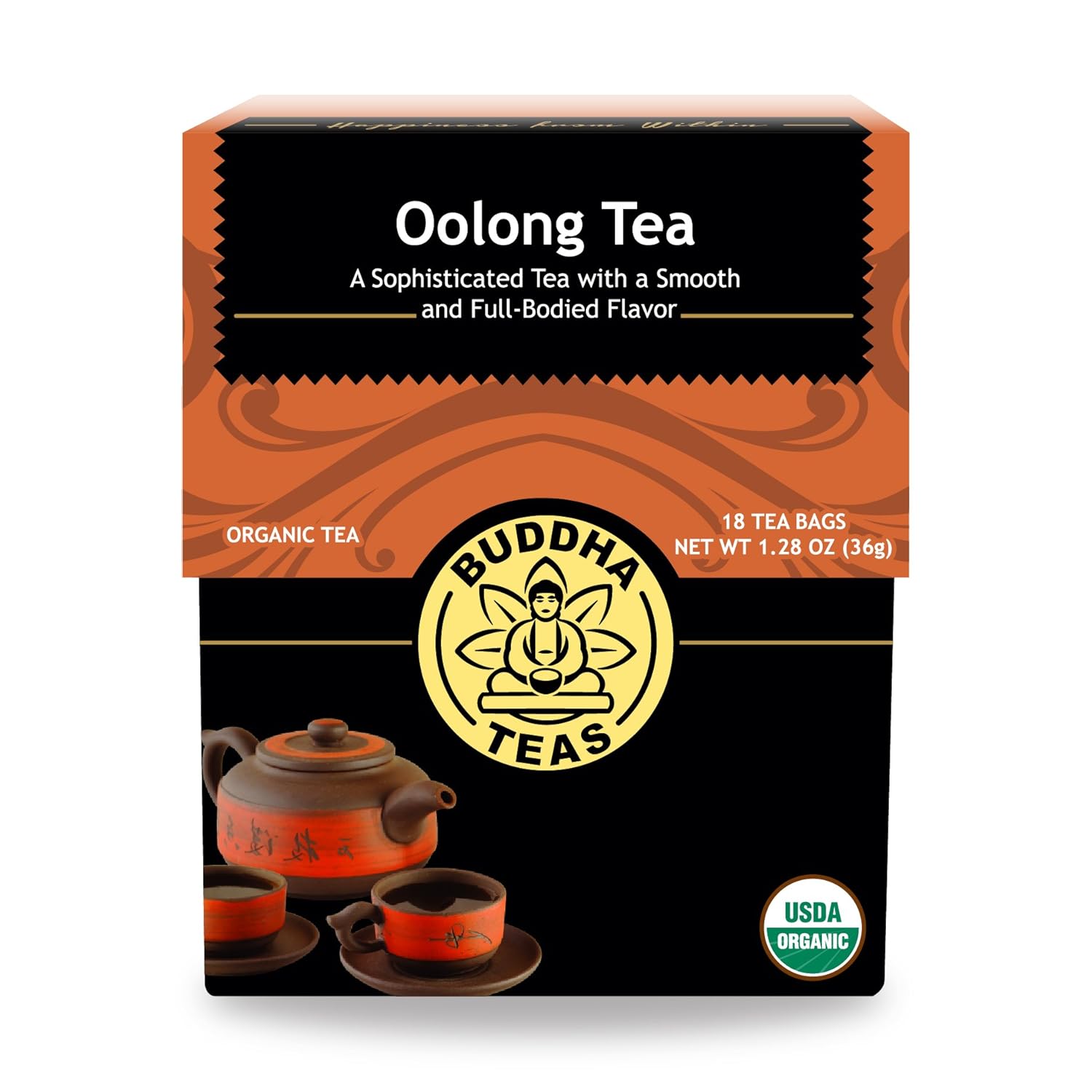 Organic Oolong Tea, 18 Bleach-Free Tea Bags – Rich in Vitamins and Minerals and a Natural Source of Antioxidants, No GMOs