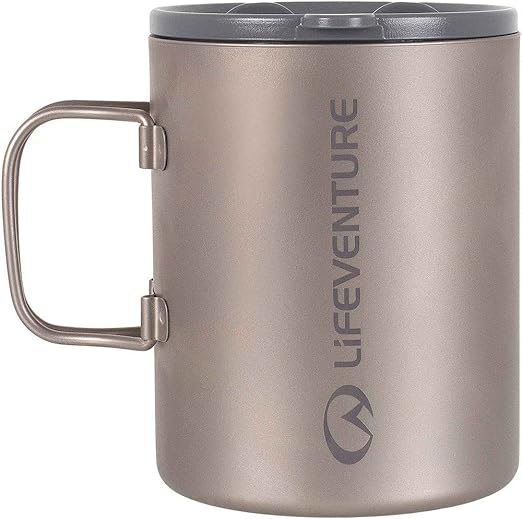 Lifeventure Titanium Insulated Mug Amazon Co Uk Sports Outdoors