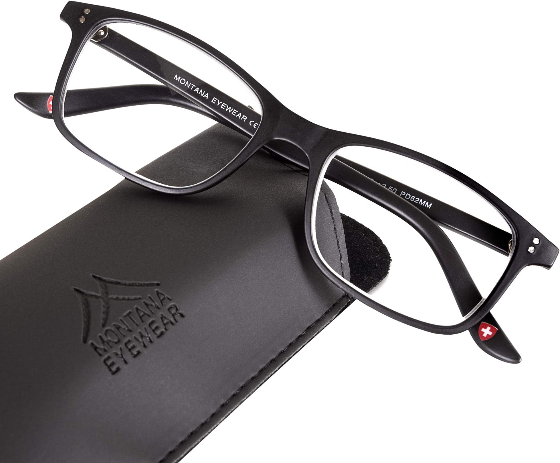 Geek Reading Glasses Nerd Black Reading Glasses Eye Square | Trendy Eyeglasses Spectacles for Mens Ladies Women | Rim Rectangular Rimmed Shape Sold in UK Opticians