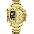 NAVIFORCE Watch for Men Dual Display Digital Quartz Watches Multifunctional Business Stainless Steel Wristwatch