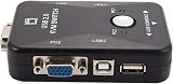 Uinfhyknd USB VGA KVM Switch 2 Port SVGA Keyboard Mouse 1920x1440 view 5