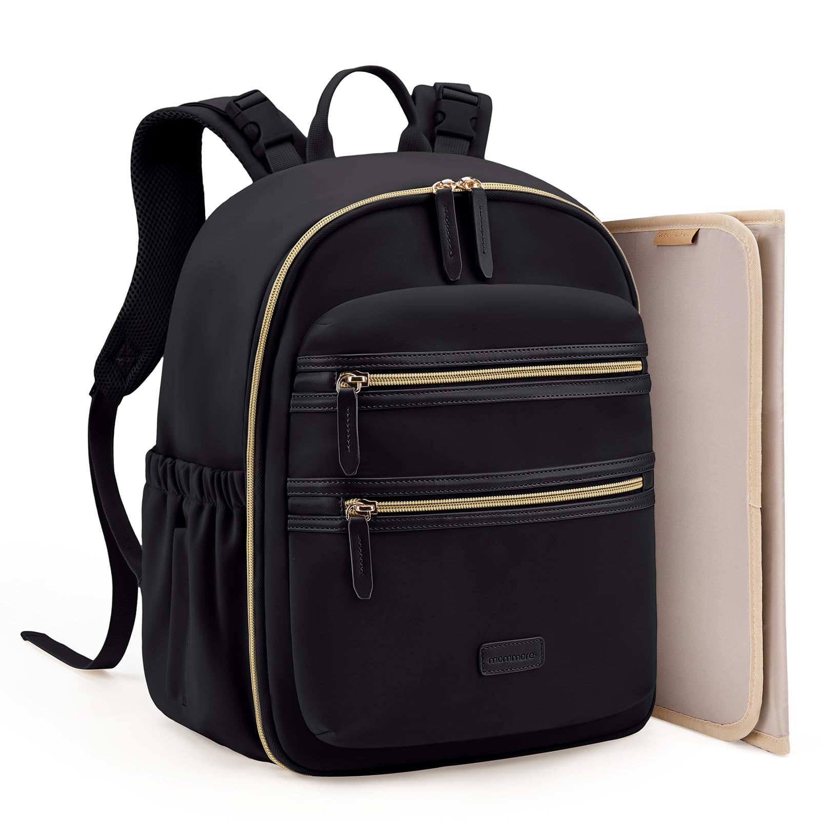 Photo 1 of mommore Neoprene Diaper Bag Backpack Small Baby Bag Travel Mini Diaper Backpack for Newborn with Insulated Pockets, Stroller Straps