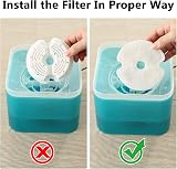 PewinGo Cat Water Fountain Filters 4 Pack Triple Filtration Compatible view 6