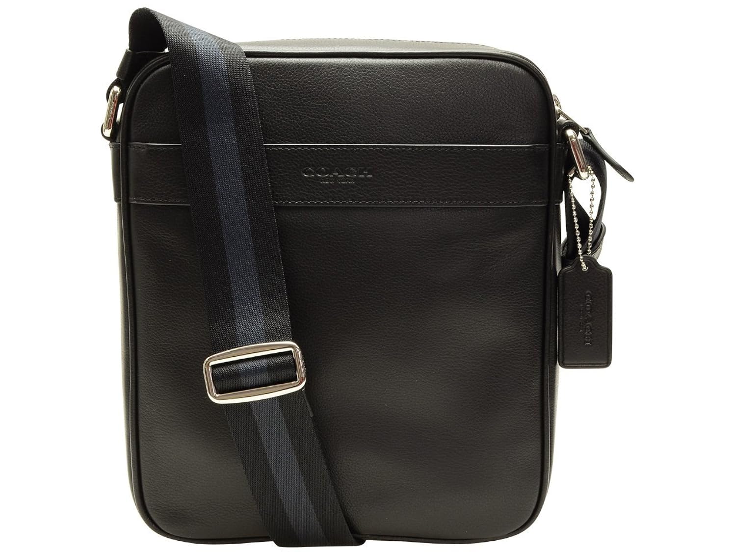 NWT COACH MENS LEATHER SHOULDER CROSSBODY FLIGHT F54782 Black eBay