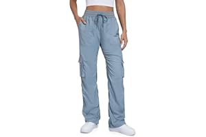 Tapata Womens 28/31/34 Inseam Lightweight Cargo Dance Studio Pants Ruched Petite/Regular/Tall Joggers for Workout Casual
