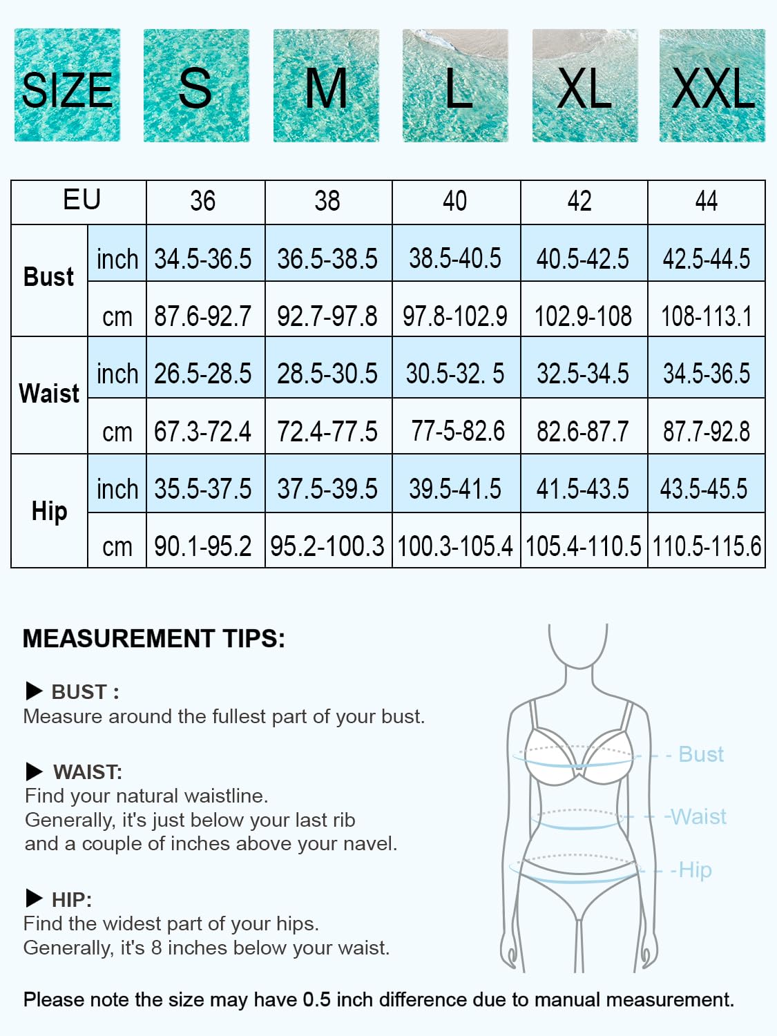 Halcurt Badeshorts Damen Badehose Schnell Trocknende Boardshorts Locker Schwimmshorts Strand Surf Schwimmhose M 6