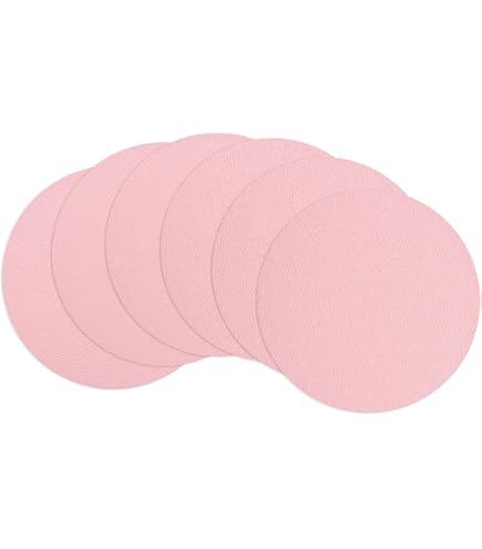 Tapis Tissé A Plat 4 Pcs En Fil De Coton Diamètre 18 Cm Ronds Tressés Dessous De Plat