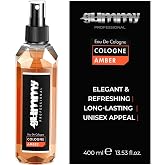 Gummy Professional Amber Eau de Cologne 400ML - After Shave Traditional Inspired Barber Cologne - Lasting Warm Elegant Smooth Amber Fragrance - Alcohol Based Cooling Formula for Post Shave Care