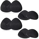 2 Pairs Bra Cups Inserts Bra Pads Inserts Women's Push Up Triangle Breathable Breast Enhancer 4.88 * 5.11inch, Cups Insert or Sew In Removable Breast Padding Bust Lifter Push up Swimsuit Pad