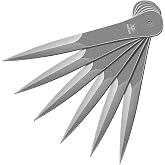 WICING 9.5 inches Throwing Spear, 0.275 inches Thick Full-Tang Throwing Set, with Nylon Sheath for Competition and Recreation - 6 Pack