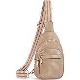 BOSTANTEN Small Sling Bag for Women Leather Crossbody Bags Fanny Pack Chest Bag for Travel