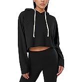 GIVON Women's Comfortable Casual Long Sleeve Crop-Top Pullover Sweatshirt Hoodie