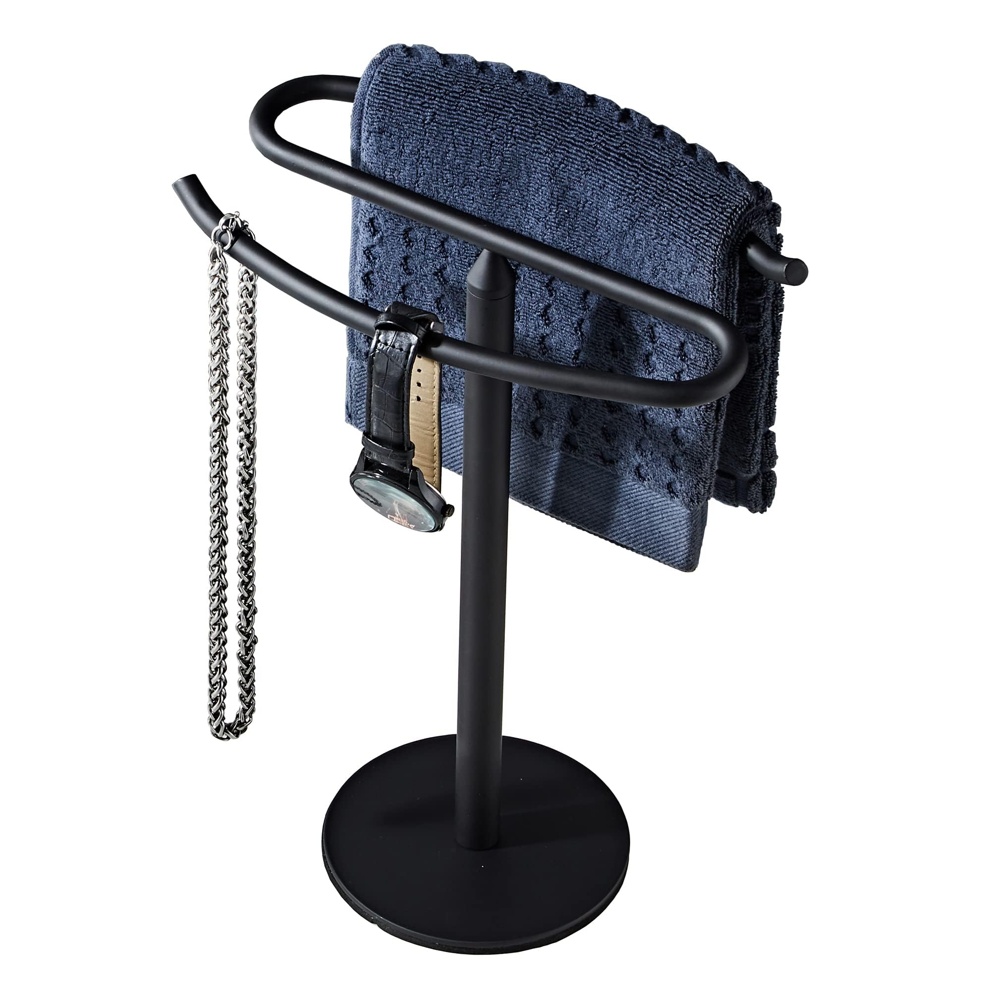 Matte Black Hand Towel Holder Stand, Free-Standing Towel Rack, SUS304 ...