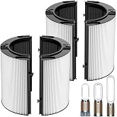 2 Pack 360&deg; Combi 2 in 1 HEPA + Carbon Filter for Dyson TP04 HP04 TP07 TP06 HP06 TP4A TP7A PH02 PH01 PH03 PH04 PH3A HP09 TP09 HP07 HP10 TP10 HP4A HP7A DP04 Air Purifi-er, HEPA Carbon Filter #965432-01