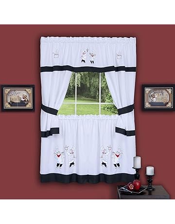 Home Decor Lcxx 1 Panel Dining Room Rod Pocket White Lace Sheer