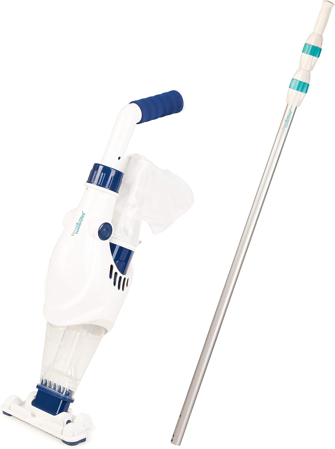 time4wellness Wels I oder Wels II Poolsauger optional mit Komfort oder Komfort Plus Teleskopstange (Wels I, 3,60m Teleskopstange)