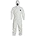 DuPont TY127S Tyvek Protective Coverall with Hood with Safety Instructions, Elastic Cuff, L, White (Retail Package of 1)