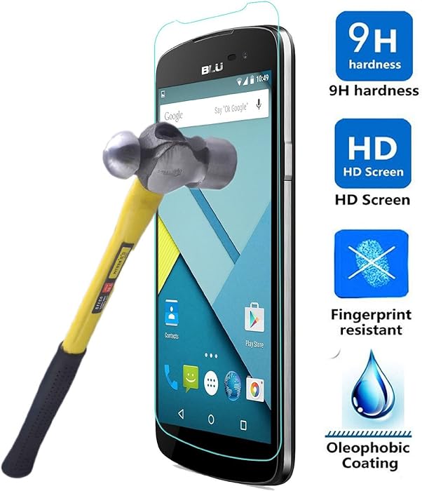 BLU Dash M D030U Tempered Glass LCD HD Premium Screen Protector Guard Film For BLU Dash M D030U , Anti-Scratch/ Shatterproof/ Anti-Fingerprint/ Water & Oil Resistant - Retail Packaging