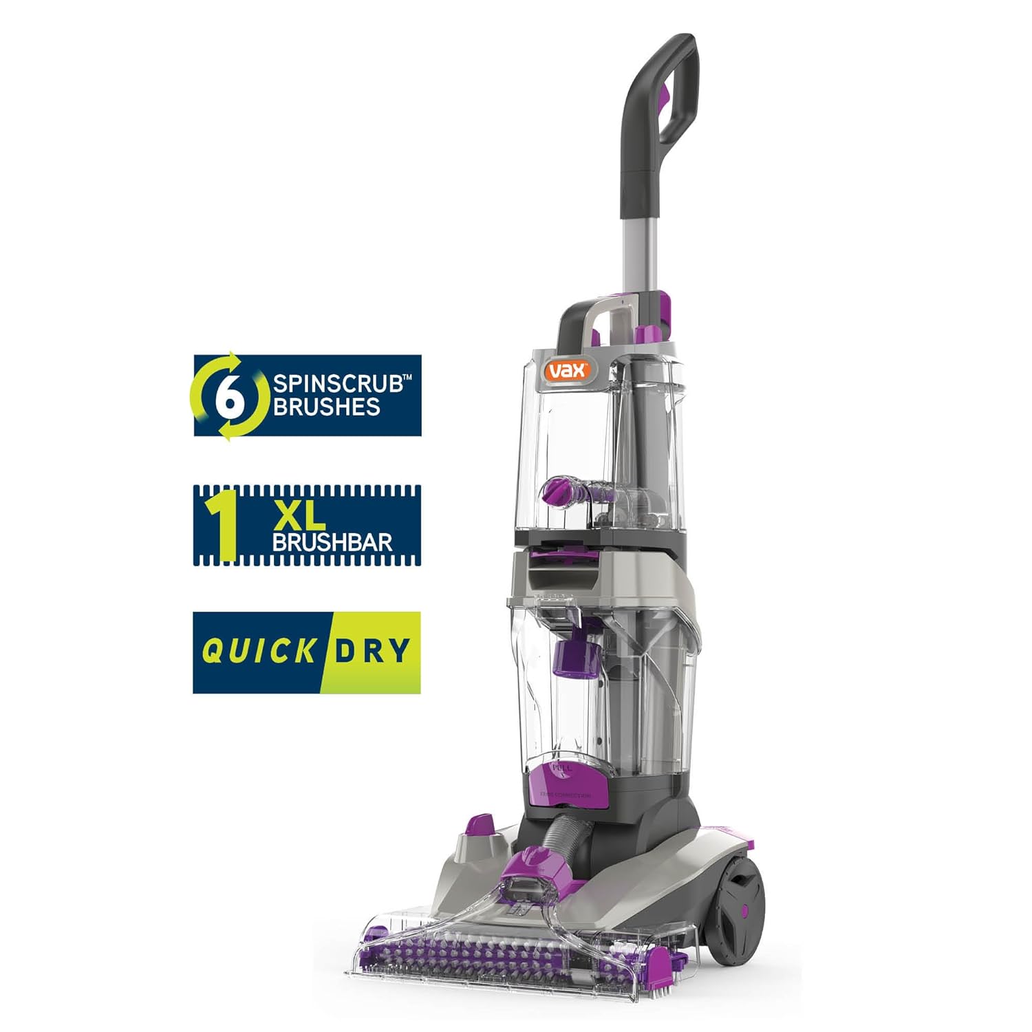 Vax ECJ1PAV1 Rapid Power Advance Carpet Cleaner, 6.2 liters, Grey/Purple:  Amazon.co.uk: Kitchen & Home