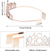 Abeillo 18th Birthday Sash & Tiara Set Rose Gold Girls Party Crown Gift view 4