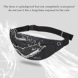 MAXTOP Large Bumbag Waist Fanny Pack Running Belt with Headphone Port Black view 4