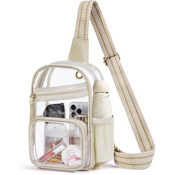 Amazon.com: Higuyst Beige Clear Backpack for Women - Stadium  display picture 2