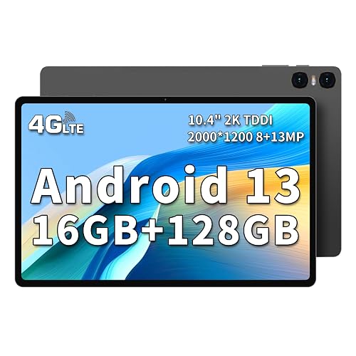 TECLAST Tablet 10.4 inch Android 13 Tablets, 16GB+128GB 1TB Expand ...