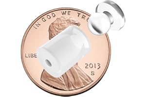 WIRED4SIGNS USA Snapfix Acrylic Sign Mounting Hardware | Hidden Clip-in Sign Standoff Mounts | UV Stable | Plexiglass Wall Sign Holders 11.5mm (7/32") | 100 Pack Small - White