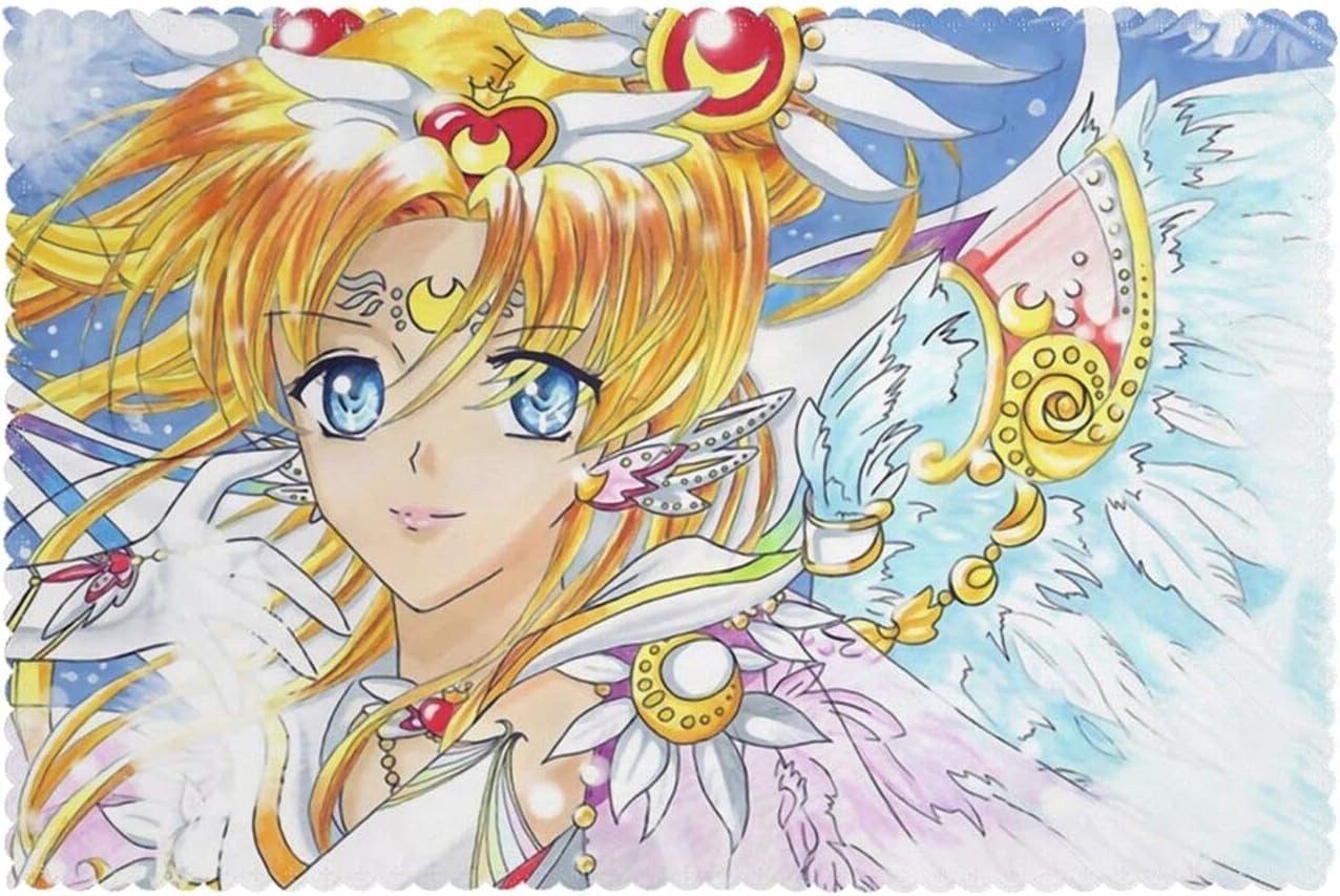 Amazon 美少女戦士セーラームーンの壁紙4 ランチョンマット かわいい おしゃれ 食卓飾り 滑り止め 断熱 家庭レスト ラン用 プレース マット 6枚セット 30x45cm ランチョンマット オンライン通販