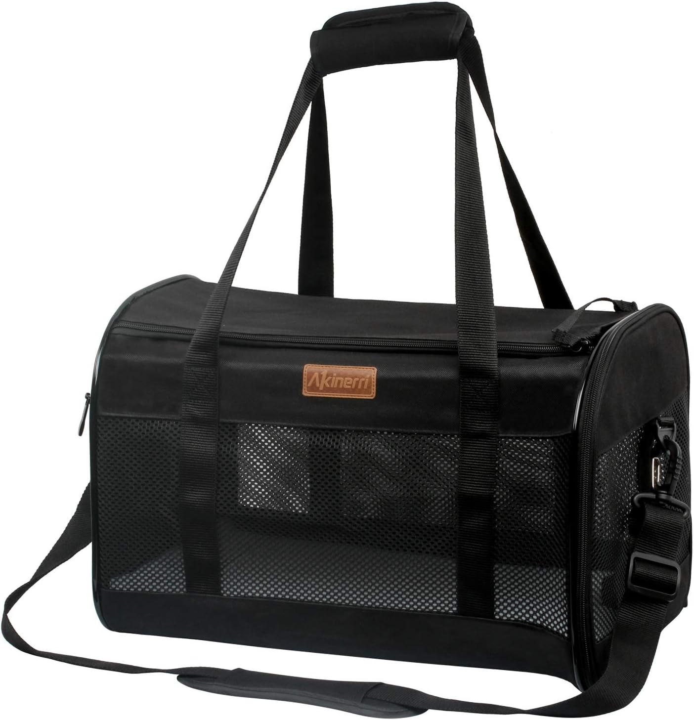 Akinerri Airline Approved Pet Carriers,Collapsible Soft Sided Pet