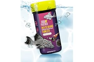 GOOD PARTNER Purify Series for Algae Wafers Pleco Food, Spirulina Fish Food for Snails, Plecos, Algae Eaters and Bottom Feeders, Color Enhancing, All Natural Ingredients, 2.82oz (Pack of 1)
