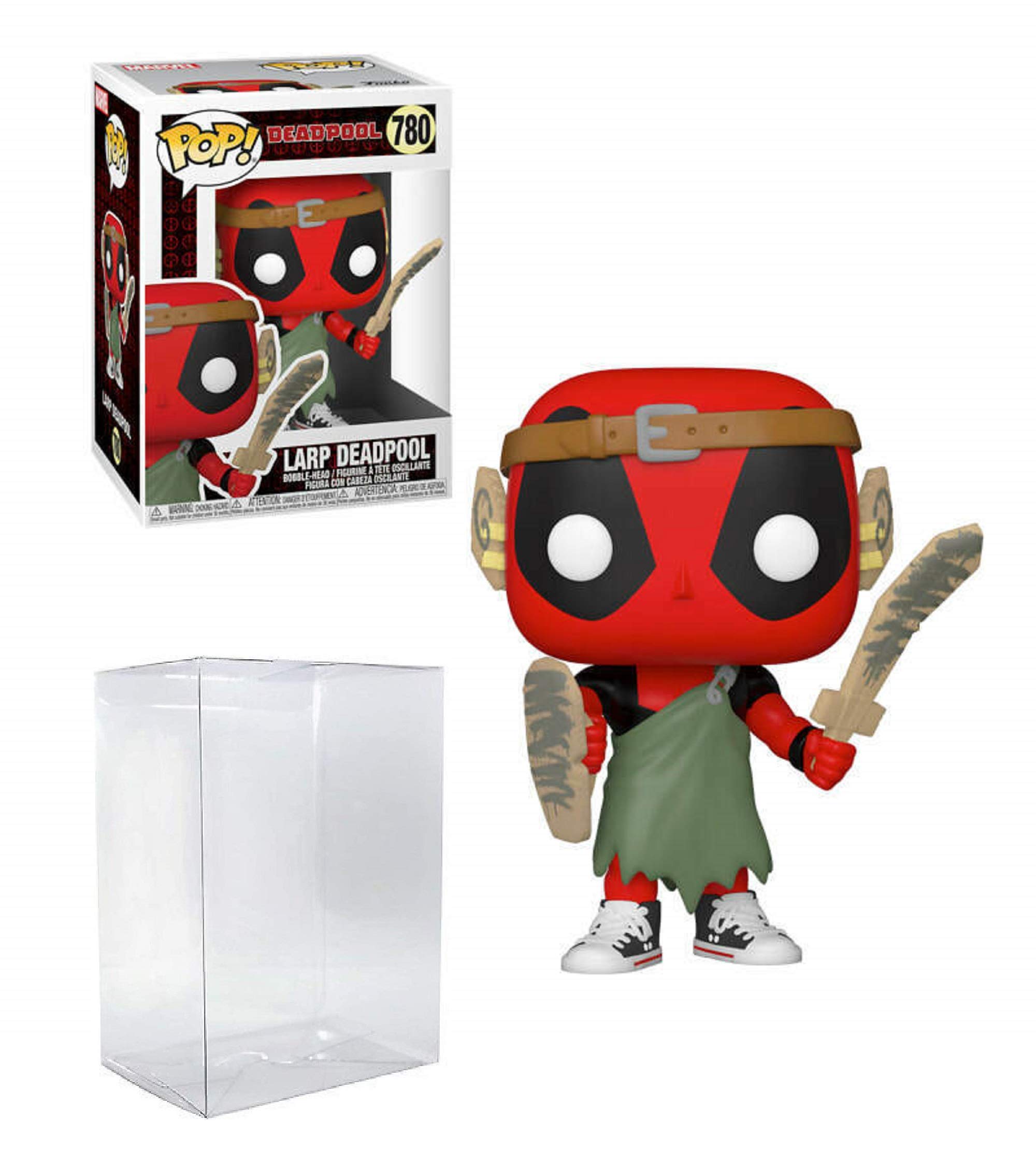 LARP Deadpool Pop #780 Pop Marvel Deadpool Vinyl Figure (Bundled with EcoTek Protector to Protect Display Box)