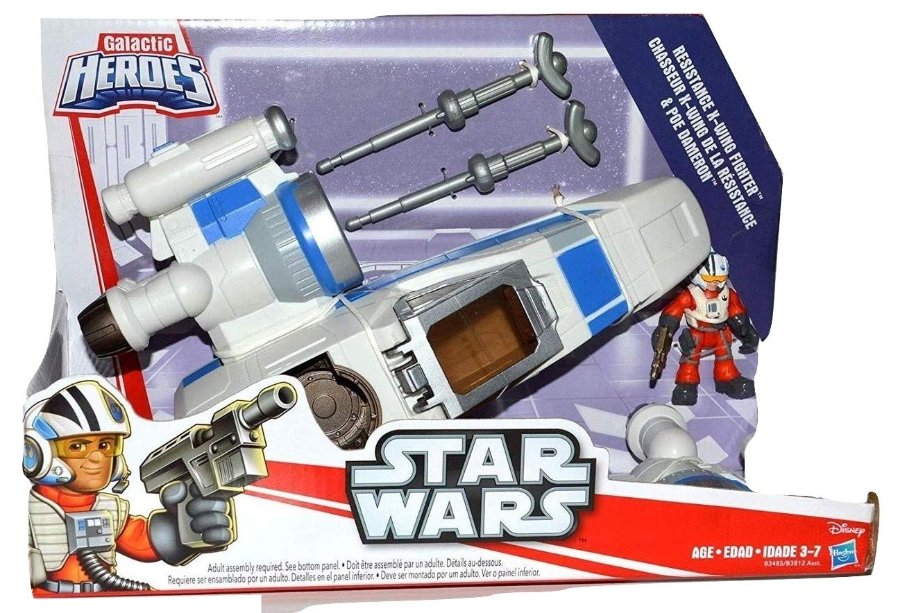 Star Wars HAS-B3812 - Galactic Heroes from Disney Poes X-Wing Fighter with Figure