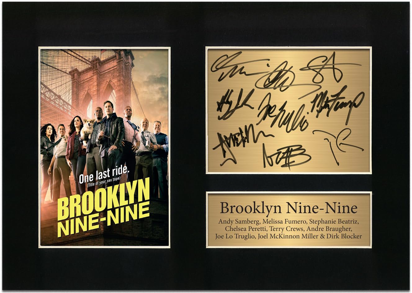 Zulu Image Brooklyn Nine-Nine Signed A4 Printed Autograph Photo Reproduction Print Picture Display No28, Black