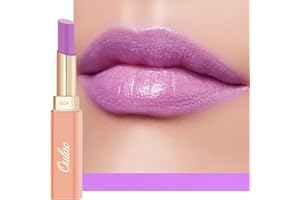 Oulac Pinky Purple Lipstick - Moisturizing Lip Stick Glossy Tinted Lip Balm, Sheer Shine Juicy Finish, Lightweight and Hydrating Formula for Dry Lip Care, Vegan 2.2g/0.07oz (10)