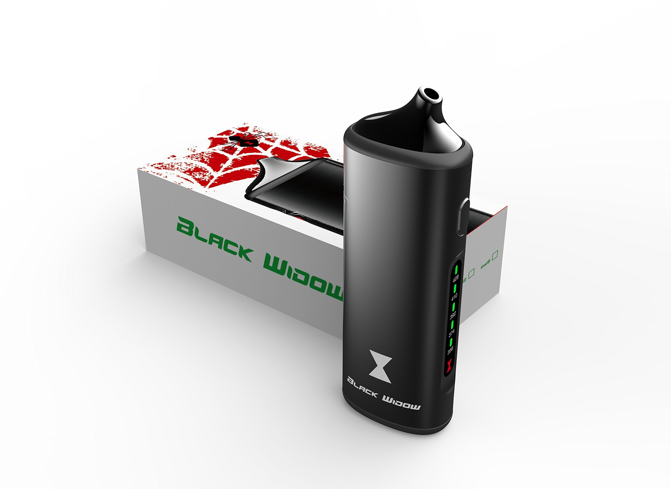 Vaporizer- Best Dry Herb Aluminium Portable Black Widow Luxus Design