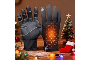 2026 New Rechargeable Heated Gloves, Winter Heated Gloves for Men, USB Heateds Glove for Women, Touchscreen Mitts for Biking 