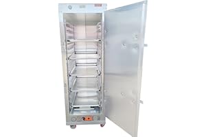 HEAT MAX HeatMax 6 Foot Commercial Electric Food Warmer Holding Cabinet for 16 Full Size Sheet Pans, Churches, Schools, Catering, Can Be Used as a Basic Proofer, MADE IN USA WITH SERVICE AND SUPPORT, 120V Plug
