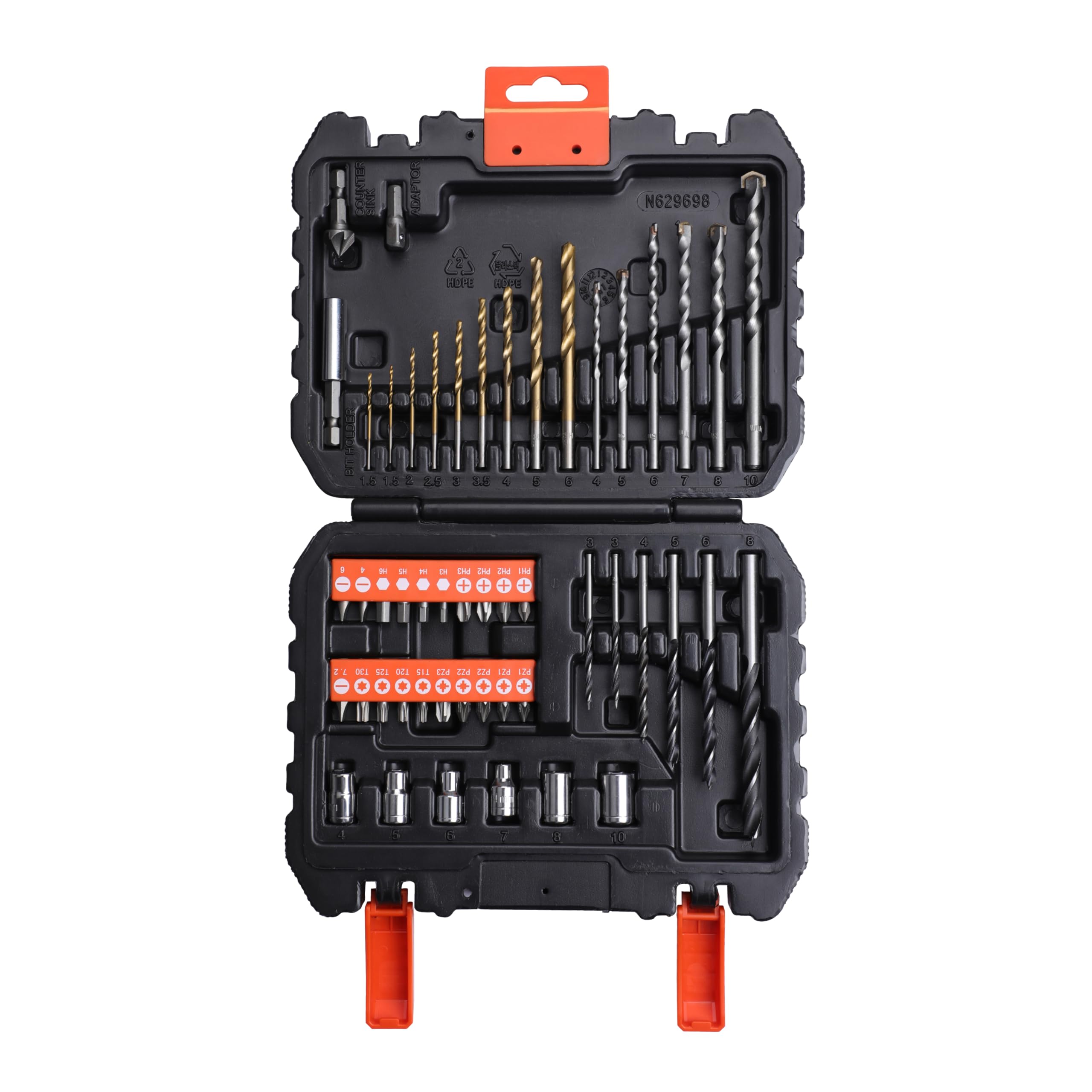 BLACK+DECKER 50 Pc. Mixed Drill and Screwdriver Bit Set, A7188-XJ