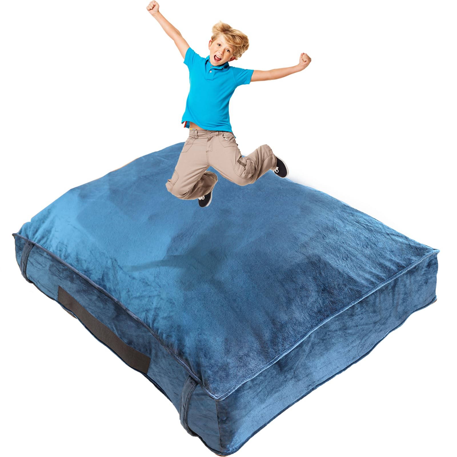 Photo 1 of ?3x4 Feet?Crash Pads for Kids Sensory, Designed for Autistic Children, Sensory Crash Pads with Foam Blocks, Soft Fabric and Washable Cover, Suitable for Kids and Adults to Read, Jump or Relax