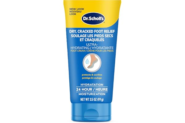 Dr. Scholl's Ultra Hydrating Foot Cream, Heals and Moisturizes Dry, Cracked Skin, 100 g, 1 count