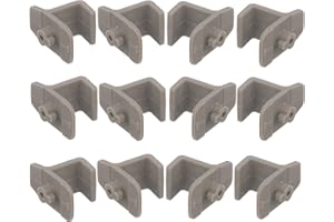 GEEX DEPOT Replacement Shelf Clips for Turbo Air Freezers & Refrigerators, Gray Plastic Shelf Clips, 12-Pack (12)