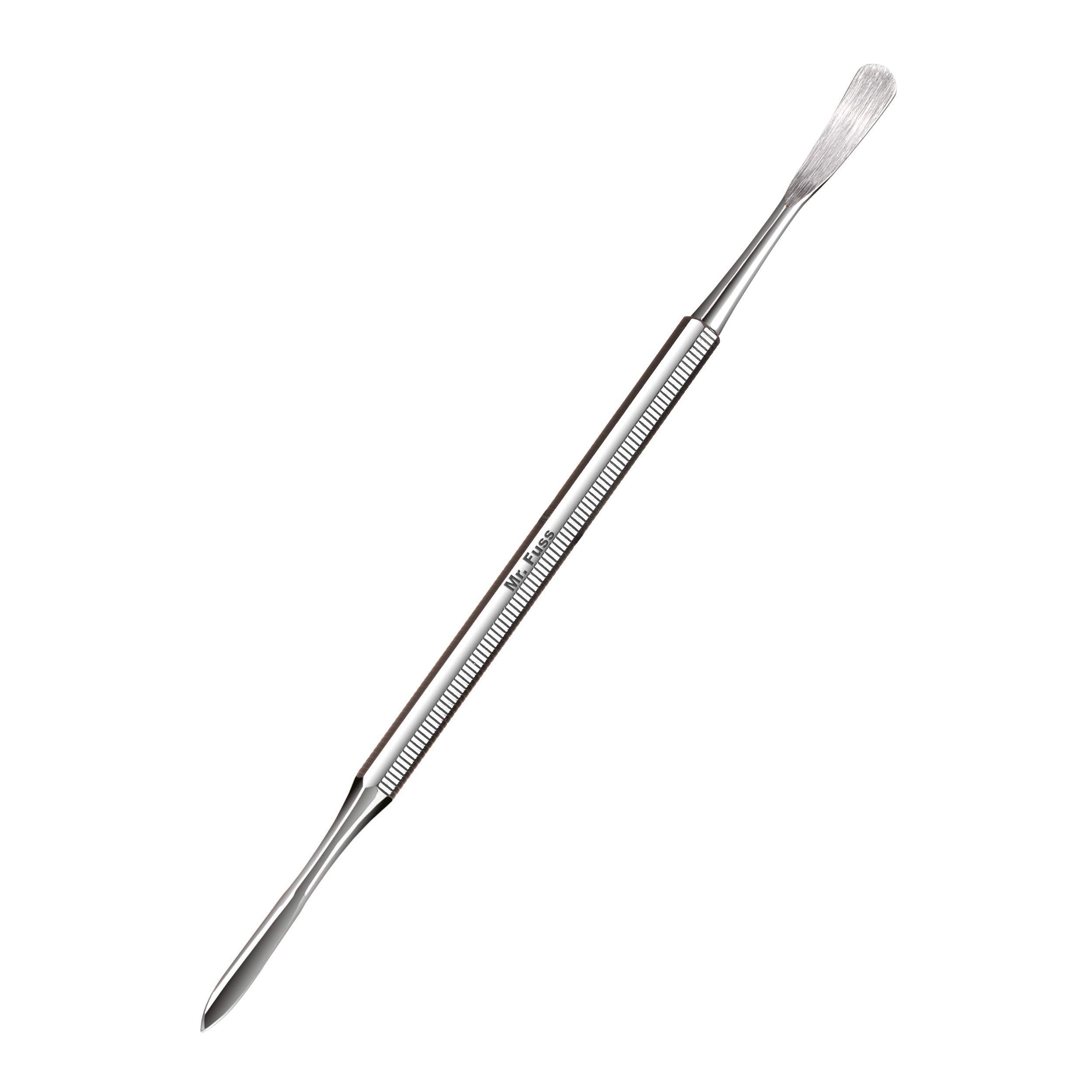 Mr. Fuss Cuticle Pusher Stainless Steel 2-Sided Modelling Tip Spatula