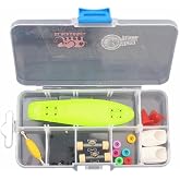 RemeeHi Finger Skateboard Storage Box with Wheels Tools