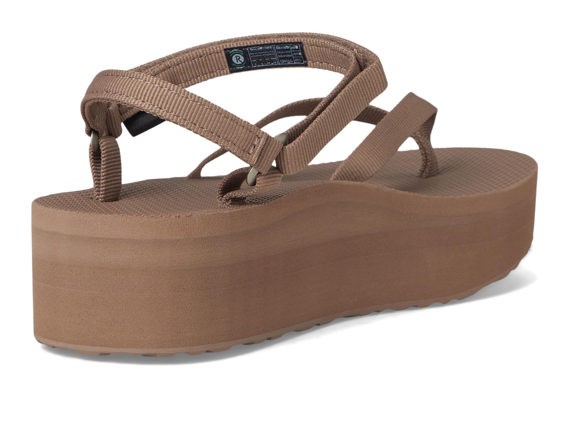 Teva Women's Flatform Sandal Slim, Caribou, 8