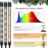 Wolezek Grow Lights for Indoor Plants 80 LED 4 Heads Full Spectrum 360° view 2