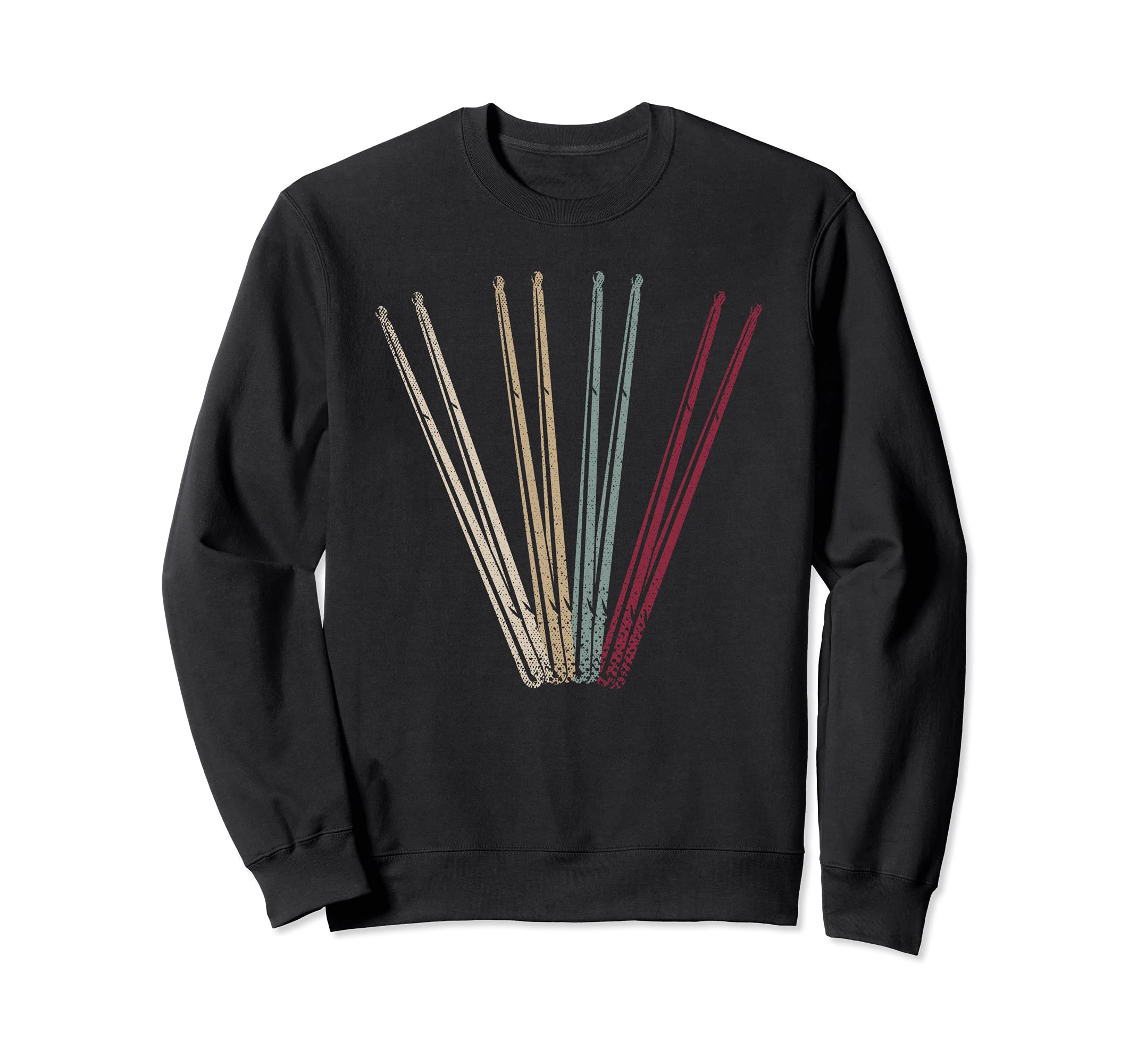 Retro Drumsticks Drums Player Percussion Drummer Music Drums Sweatshirt