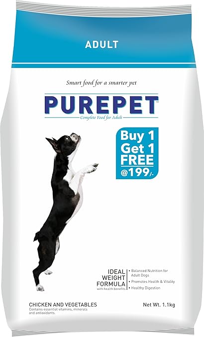 Purepet Chicken And Veg Adult Dog Food 1 1kg Buy 1 Get 1 Free